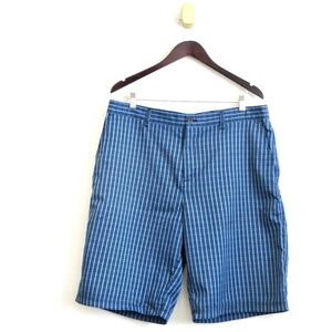 NEW! Adidas Climalite Golf Shorts Plaid Lightweight Blue Mens SZ 36